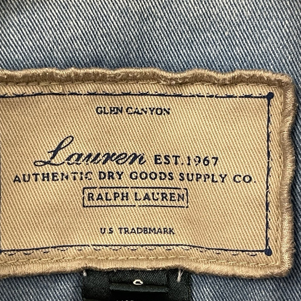 VTG Lauren Ralph Lauren Glen Canyon Dry Goods Supply Denim Jacket Women's Size S - Picture 8 of 12